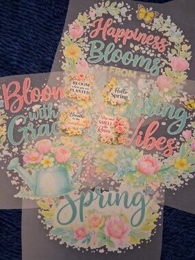 Spring Time DTF Heat Transfers